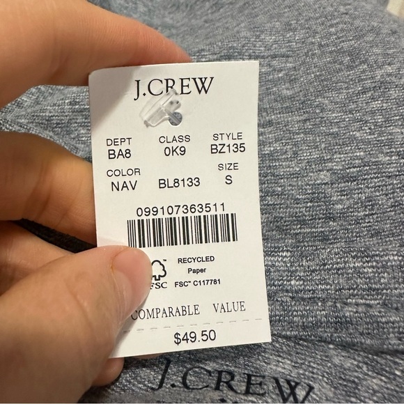 J crew linen cotton blend tee shirt - Picture 2 of 2